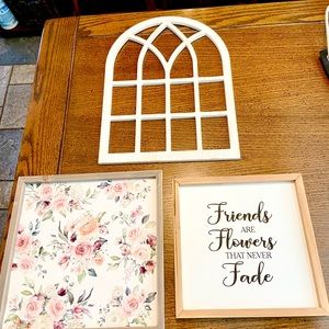 Brand New 3-Piece Wall Decor